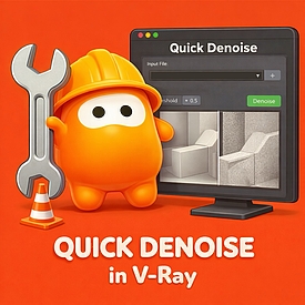 Прихований інструмент у V-Ray - Quick Denoise (VDenoise)