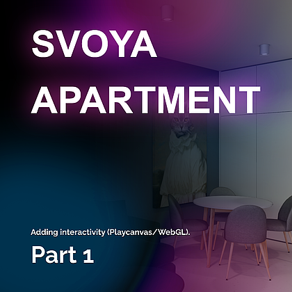 Adding interactivity to SVOYA interior (Playcanvas/WebGL). Part 1.