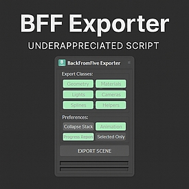 BFF Exporter для 3DS MAX: недооцінений інструмент