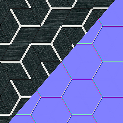 Создание текстуры плитки Bee Hive Medley