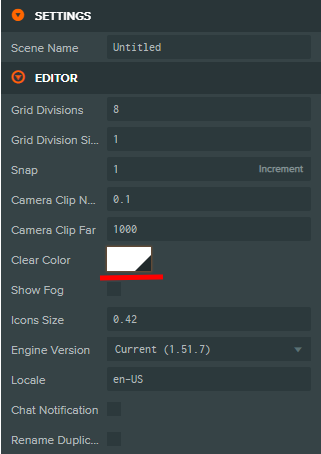 settings editor