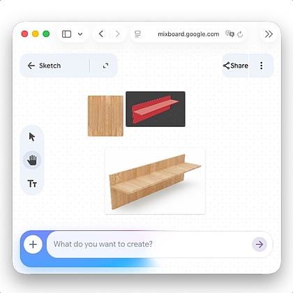 Mixboard - бесплатный AI-инструмент от Google для 3D-артиста