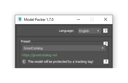 model packer 1.7.0 main protect tag