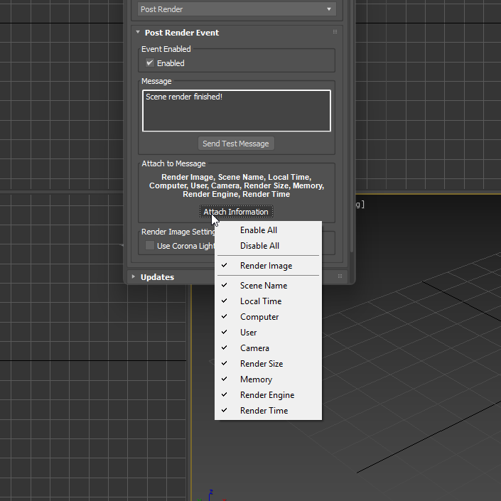 3ds Max Notifications