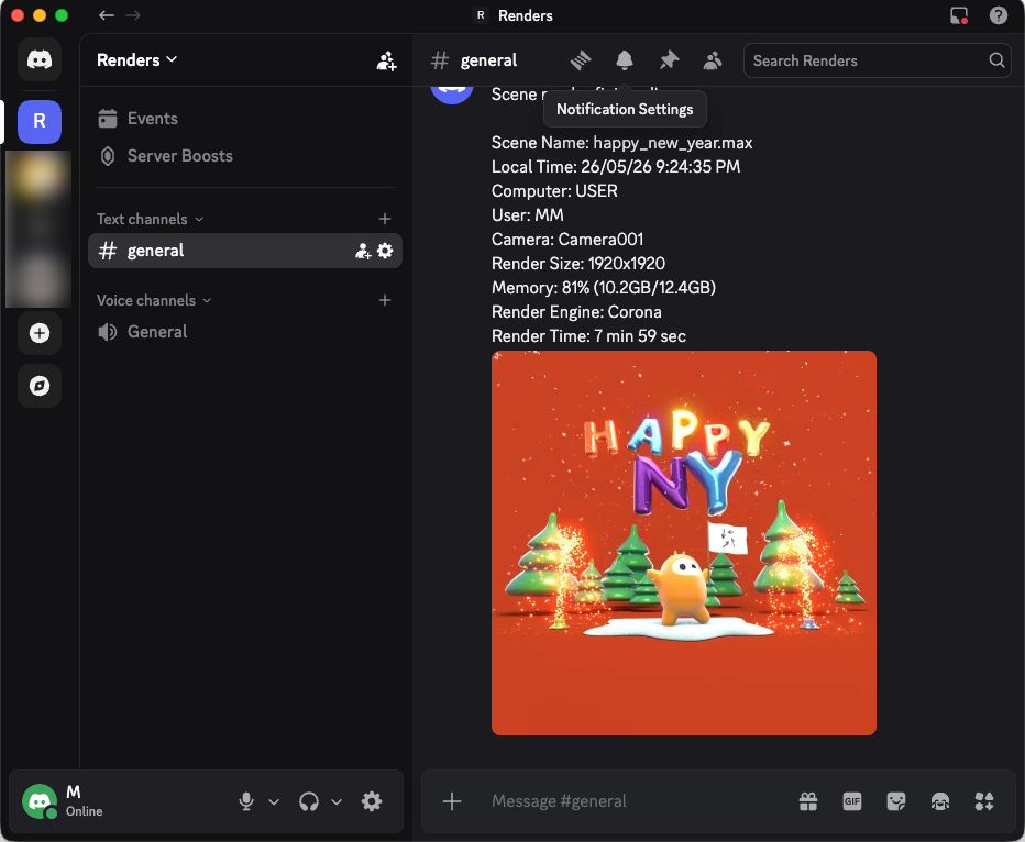 3ds Max Notifications